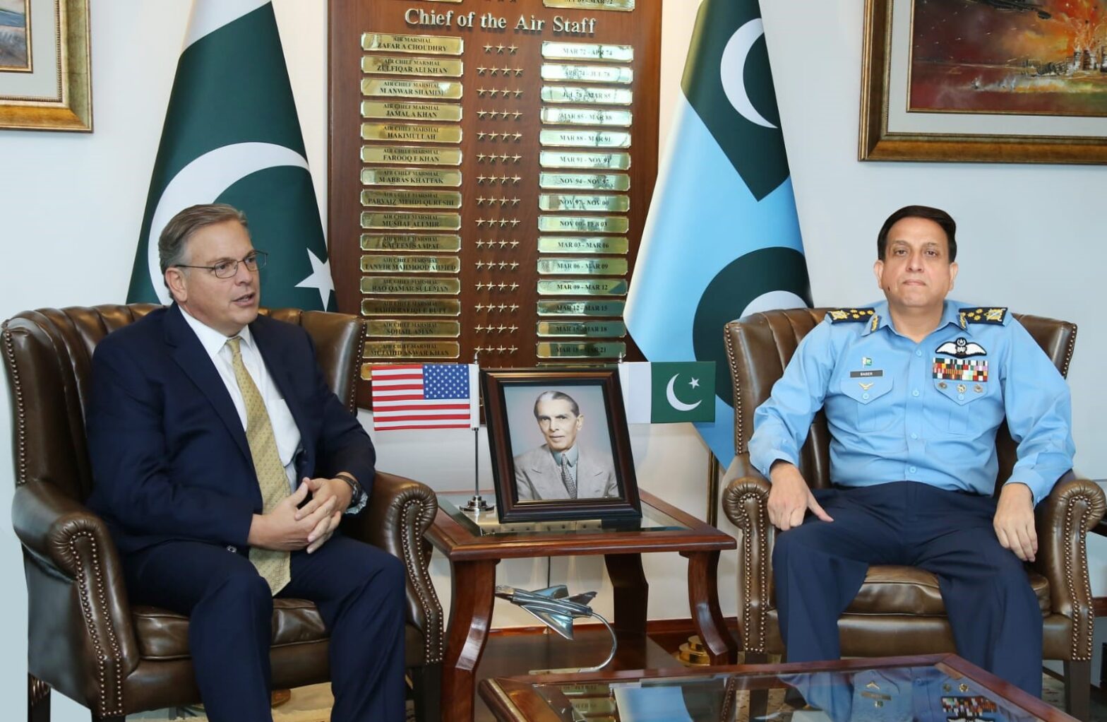 US ambassador calls on Air Chief