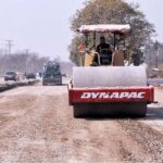 Heavy Machinery is being used for expansion of Club Road in the Federal Capital.