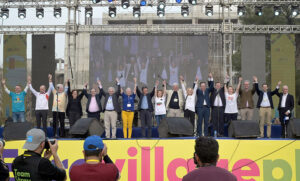 Ambassadors of the European countries at the opening ceremony of expo ‘Eurovillage’ organized by European Union at Convention centre in the federal capital