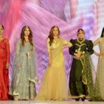 Models walk on the ramp during the BFW Bridal Fashion Walk at Local Marquee.