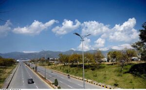 A beautiful view of clouds hovering over the sky of Federal Capital. 