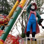 Worker busy cleaning statue at Rose and Jasmine garden in the Federal Capital.