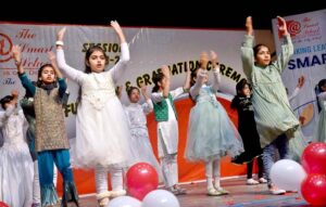  The students of Samart School performing during the Annual Function and Graduation Ceremony at Rawalpindi Art Council. 