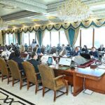 Caretaker Prime Minister Anwaar-ul-Haq Kakar chairs a meeting of the Federal Cabinet.
