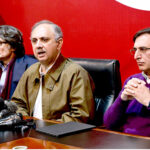 PTI leader Umar Ayub addresses press conference