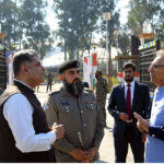 President Dr Arif Alvi being briefed about Kartarpur Corridor at Zero Line/International Border