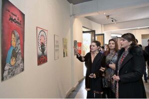 Mushaal Hussein Mullick, SAPM Human Rights and Women Empowerment visiting after inaugurate an Exhibition on Kashmir at National College of Arts