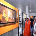 President Dr Arif Alvi visiting different sections of the Kartarpur Corridor