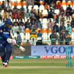 Quetta Gladiators wicketkeeper Sarfraz Ahmed successfully stump out attempts to the Multan Sultans batter Usman Khan during the PSL-9 T20 cricket match between Multan Sultans and Quetta Gladiators at the Multan Cricket Stadium