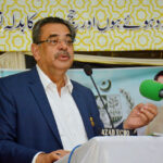 Caretaker Federal Minister for Religious Affairs Aneeq Ahmed addressing the Hujjjaj during Hajj Training 2024 at the Directorate of Hajj