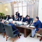 Caretaker Prime Minister Anwaar-ul-Haq Kakar chairs a review meeting regarding Karachi Electric.