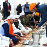 President Dr Arif Alvi visiting different sections of the Kartarpur Corridor