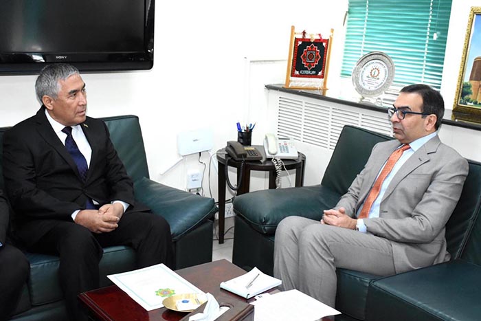 Ambassador of Turkmenistan H.E. Atadjan Movlamov called on Interim Federal Minister for Energy Muhammad Ali.