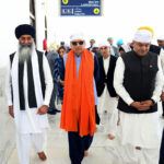 President Dr Arif Alvi visiting different sections of the Kartarpur Corridor