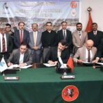 The signing ceremony of MoU between the Stakeholders on Consortium Formation for Machike-Thallian-Tarujabba White Oil Pipeline Project at SIFC Secretariat, PM Office.