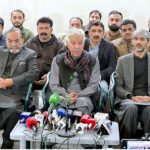 Former Minister Defence Khawaja Asif, addressing media persons at his residence at cantt