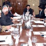 Chairman Senate, Muhammad Sadiq Sanjrani presiding over a Senate House Business Advisory Committee meeting at Parliament House.