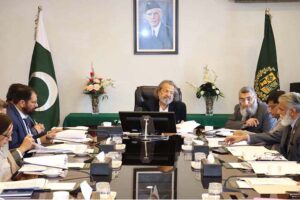 Federal Minister Madad Ali Sindhi chairs a meeting. The meeting was attended by DG FDE and senior representatives from HEC in addition with senior officials from Ministry of Education.