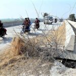 A view of damage bridge of Bypass Road near Otha Chowk may cause any mishap and needs the attention of concerned authorities