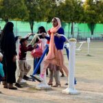 Children enjoy playing at Sukh Chayn Park in the Federal Capital.