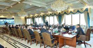 Caretaker Prime Minister Anwaar-ul-Haq Kakar chairs a review meeting regarding progress on Pakistan's investment agreements with friendly countries.