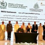 Ambassador Faisal Niaz Tirmizi, Pakistan's Envoy to UAE and Dr. Abdelouahhab Zaid Prof., General Secretary, Khalifa International Award for Date Palm and Agricultural Innovation, signed the MOU signed a Memorandum of Understanding in Abu Dhabi. The signing ceremony was witnessed by H.E. Sheikh Nahyan Mubarak Al Nahyan, Minister of Tolerance and Coexistence of the UAE