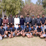 Students participating in Inter Colleges Tug of War Tournament organized by Sargodha Education Board at Government Ambala Muslim Graduate College