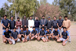Students participating in Inter Colleges Tug of War Tournament organized by Sargodha Education Board at Government Ambala Muslim Graduate College