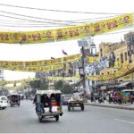 Posters and banners display in preparation of General Election-2024 in Provincial Capital
