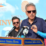President Dr Arif Alvi addressing the closing ceremony of the Invitational Golf Tournament organized by Serena Hotels