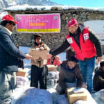 Pakistan Red Crescent Society Gilgit-Baltistan distributing relief items among the people of Nalter