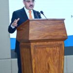 Caretaker Prime Minister Anwaar-ul-Haq Kakar addresses the inaugural ceremony of National Mind Sports Initiative