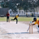 T 10 Cricket match playing between K. Farid and Combined Cricket team during the 19th Cholistan Jeep Rally 2024 T-10 Cricket Tournament