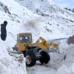 Heavy machinery being used to remove snow from road in different area of District Astore by GBDMA and Works department Gilgit-Baltistan
