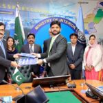 FIA Director Anti Human Smuggling (AHS) Israr Ahmed Khan and SSDO Executive Director Syed Kausar Abbas exchanges the documents after signing the MoU at FIA headquarters. The Federal Investigation Agency (FIA) and the Sustainable Social Development Organization (SSDO) have entered into a Memorandum of Understanding (MOU) to collaborate on various initiatives aimed at raising awareness, building capacity, campaigning, and coordinating stakeholders to address transnational organized crime, with a specific focus on Trafficking in Persons (TIP) and Smuggling of Migrants (SOM) in Pakistan.