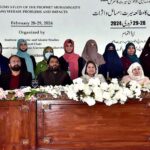 Participants in a group photograph during the 7th International Seerat conference on Non-Muslims Study of the Prophet MUHAMMAD, S (SAW) Seerah at GCWUS