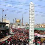 A large number of devotees attending during 772nd Urs celebration at Shrine of Hazrat Lal Shahbaz Qalandar