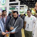Muhammad Zubair Motiwala, Chief Executive, Trade Development Authority of Pakistan during his visit to the Pakistan Pavilion in the ongoing Gulf Food Exhibition, Dubai World Trade Centre