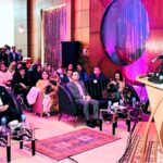 Special Assistant to Prime Minister for Human Rights and Women Empowerment Mushaal Hussein Mullick addressing at an event organized by Pak Gulf Construction Pvt Ltd. in connection with International Women's Day