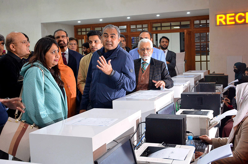 Caretaker Chief Minister Punjab Mohsin Naqvi is visiting upgraded Outdoor Patients Department (OPD) and Surgical Ward after their inauguration at Allied Hospital