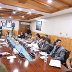 Chief Minister Gilgit-Baltistan, Haji Gulbar Khan presiding over the meeting regarding the Health Reforms Committee at CM Secretariat