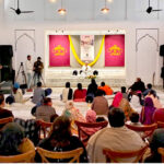 Badar Khan Pakistan's famous storyteller shed light on the history of Lahore city at Barkat Ali Islamia Hall, Mochi Darwaza