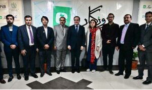 Caretaker Federal Minister for IT & Telecom Dr. Umar Saif inaugurates Pakistan's First Private Sector E-Rozgaar Center managed by EC Services in association with NTS