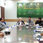 Former President Supreme Court Bar Association Yasin Azad Advocate addressing the seminar in connection with Kashmir Solidarity Day organized by Press Club