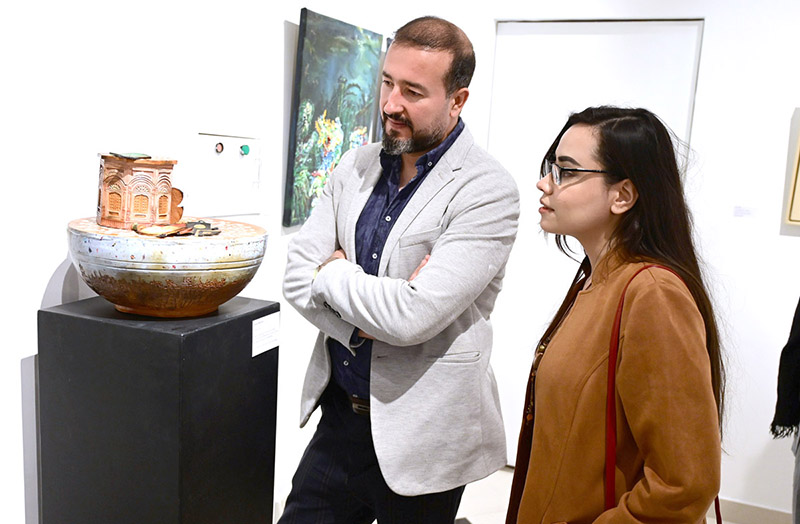 Deputy Head of Mission France, Guillaume Dabouis inaugurates ‘Burgeoning Icons Exhibition’ at Gallery 6.