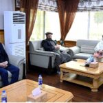 Chief Minister Gilgit-Baltistan Haji Gulbar Khan in a meeting with Minister Social Welfare GB Dilshad Bano at CM Secretariat
