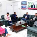 A delegation of Pakistan Broadcasters Association (PBA) headed by Naeem Muhammad Mirza met with Principal Information Officer (PIO), Dr. Tariq Mehmood Khan at PID Headquarters