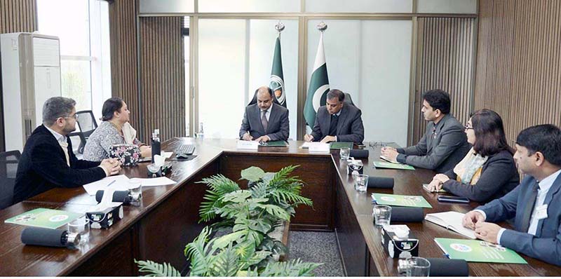 Group photo of Kohsar University Delegation at National Emergencies Operation Center (NEOC) of NDMA