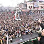 Chairman Pakistan People’s Party Bilawal Bhutto Zardari addressing a public gathering during Election Campaign at Khan Pur