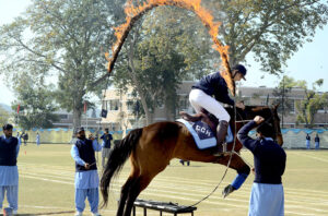 Governor Punjab Muhammad Balighur Rehman addressing the Parents Day function at Cadet College Hassanabdal.